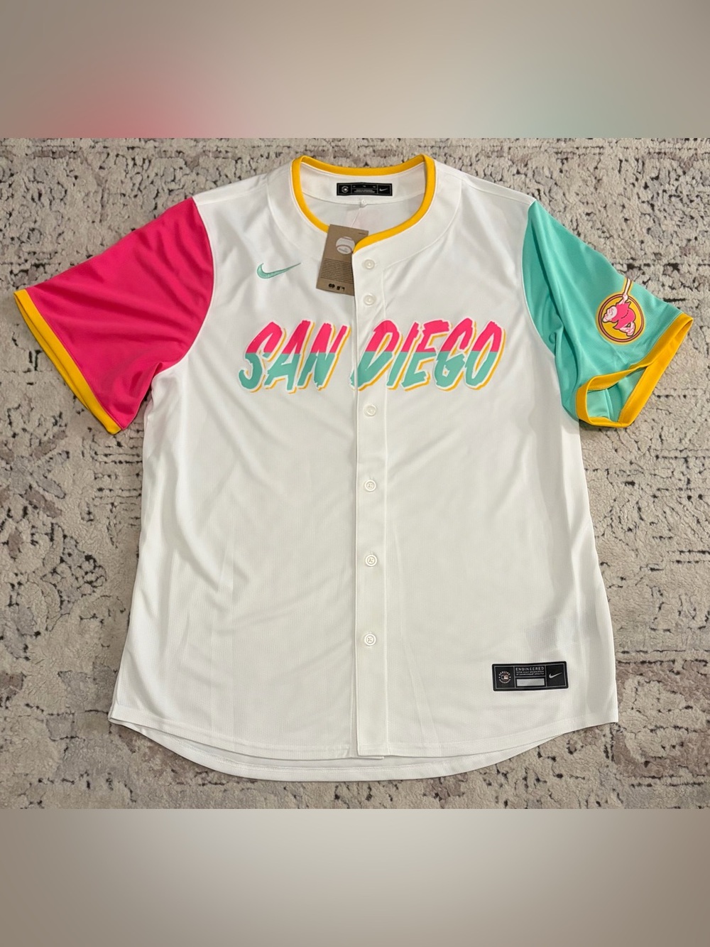 Nike Authentic San Diego Padres City Connect Baseball MLB Jersey Men’s Size: XL